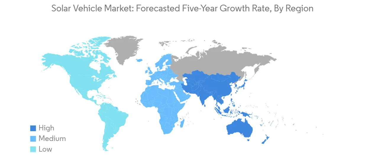 Market Analysis of Solar Vehicle Market: Forecasted Growth Rate by Region